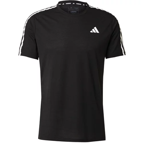 Adidas Tehnička sportska majica 'Own The Run' crna / prljavo bijela