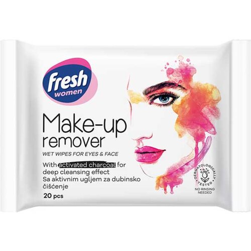 Fresh vlažne maramice za skidanje za šminke Make Up, 20 komada Slike