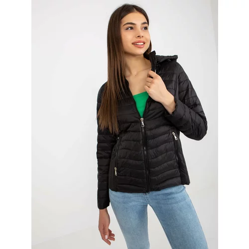 Fashion Hunters Women's black quilted jacket