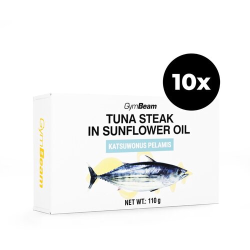 GymBeam odrezak od tune u suncokretovom ulju 10 x 110 g Cene
