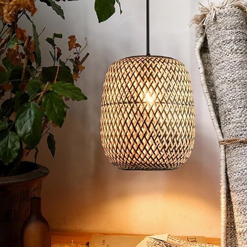 Toolight Boho viseći luster od bambusa APP1542-1CP Slike