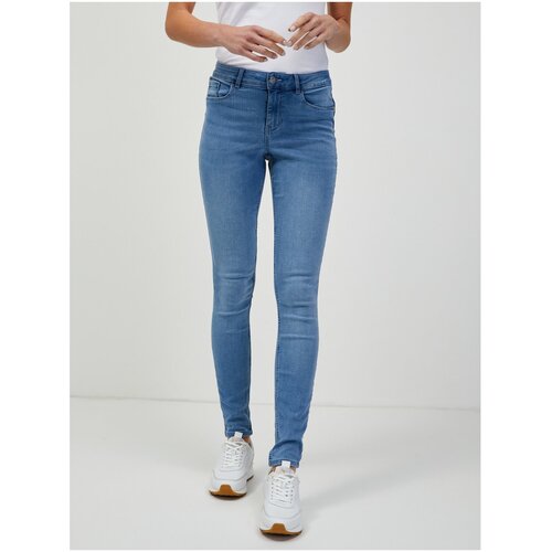 Orsay Light Blue Skinny Fit Jeans - Women Slike