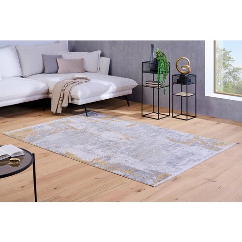 Dieter Knoll VINTAGE PREPROGA 80/150 cm tkano zlate barve Slike