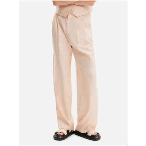 Desigual Apricot women&amp;#039;s floral trousers Finlandia - Women Slike