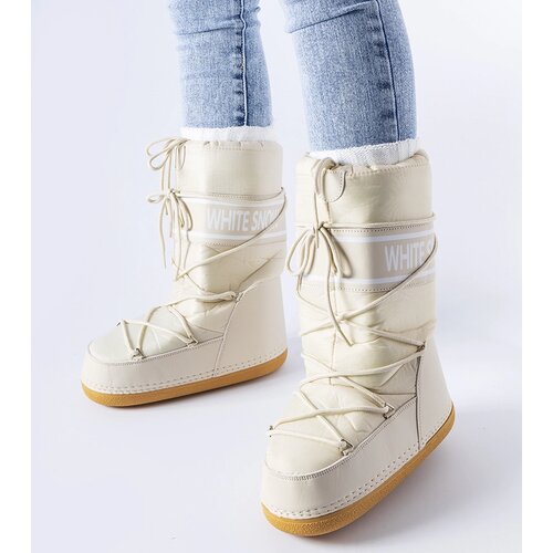 Gemre Beige lightweight insulated snow boots Everett Cene