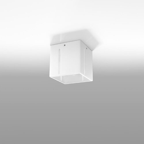 Nice Lamps bela stropna svetilka s kovinskim senčnikom 10x10 cm pax – Cene