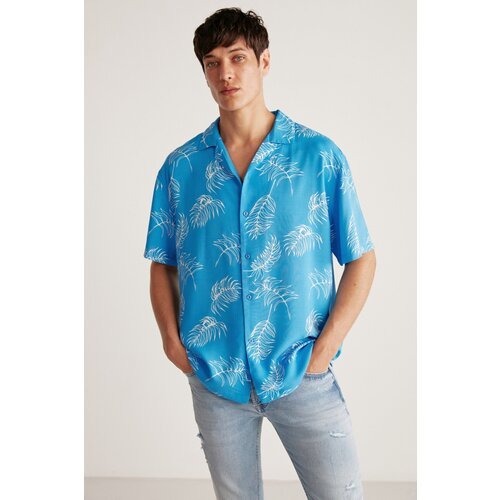 GRIMELANGE Shirt - Blue - Regular fit Slike