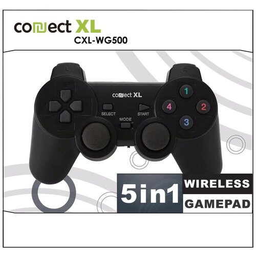 Connect Xl Gamepad wireless, 5u1, PC i PS1/2/3, 2,4GHz, 10met – CXL-WG500 Cijene