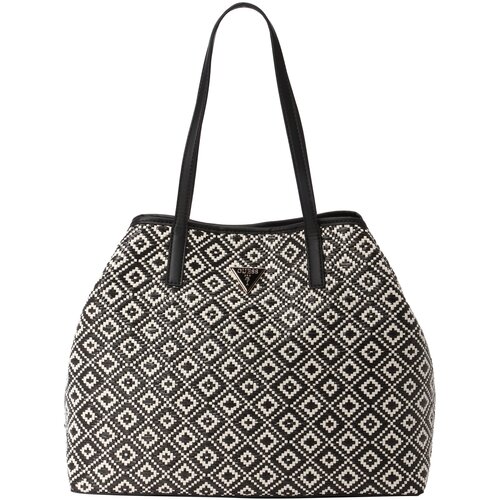 Guess Shopper torba 'VIKKY II' crna / bijela Cene