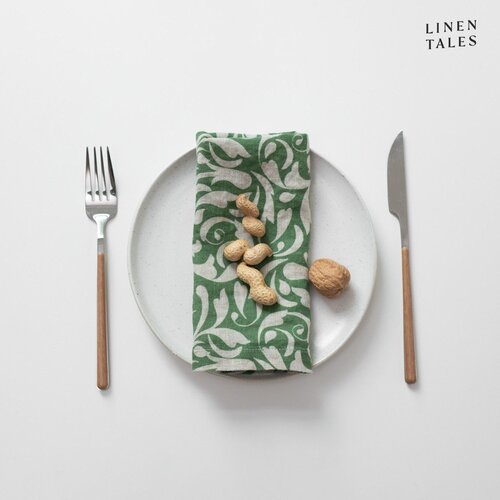 Linen Tales Laneni ubrus 40x40 cm Evergreen Damask – Cijene
