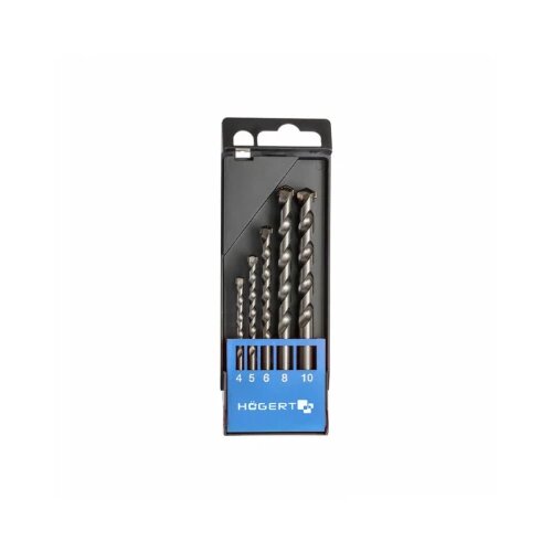  SET BURGIJA ZA BETON 5 KOM FI 4,5,6,8,10 MM Slike