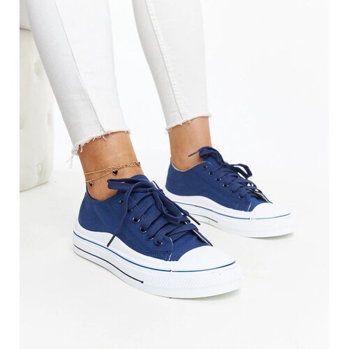 Gemre Navy blue platform sneakers Anbarin Cene