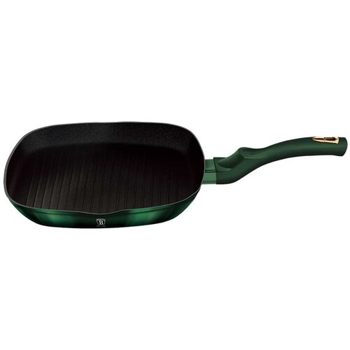 Shumee granitna ponev za žar 28x28CM berlinger haus metalic line emerald BH-6050, (21237592) Cene