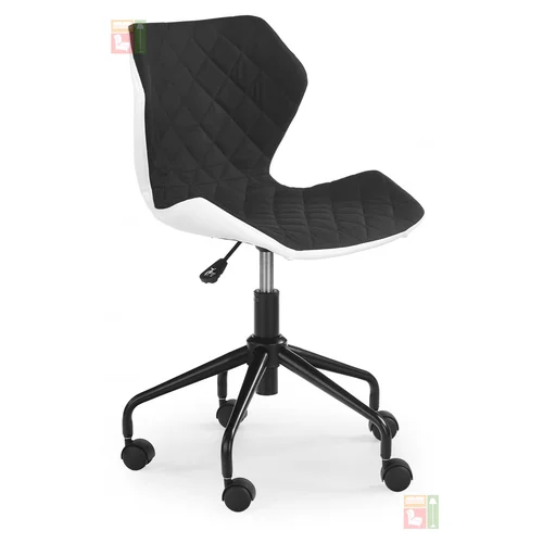 Halmar Pisarniški stol Matrix 3 - bel/črn