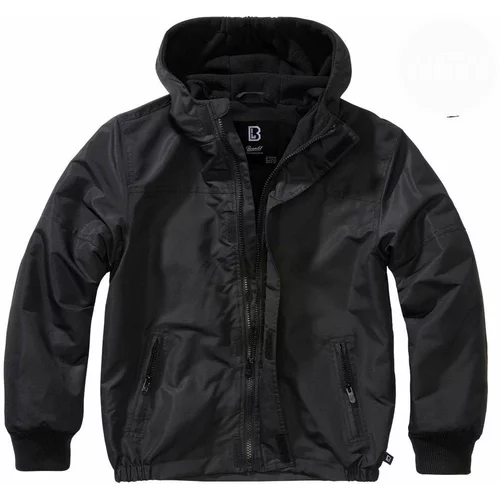 Brandit jakne za dječake - windbreaker frontzip, crna