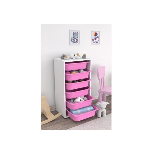 Hanah home vi&amp;scaron;enamenska polica bronz 6N white pink Slike