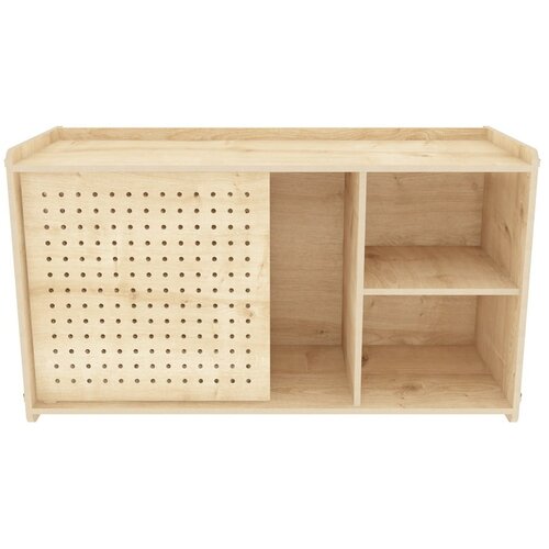 Kalune Design Zidni regal u dekoru hrasta u prirodnoj boji 65x30 cm Sima - Slike