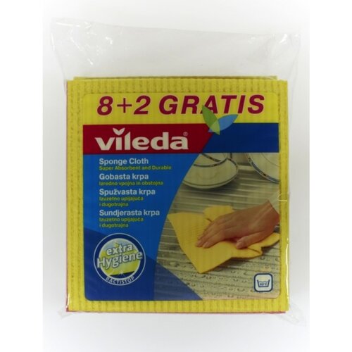 Vileda spužvasta krpa (100 % celuloza i pamuk, 10 kom.) Cijene
