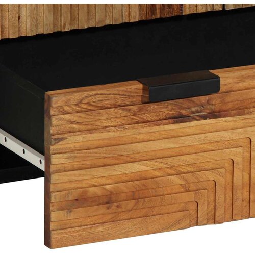  Highboard s ladicama Smeđa 60 x 33,5 x 100 cm Čvrsto drvo manga Slike