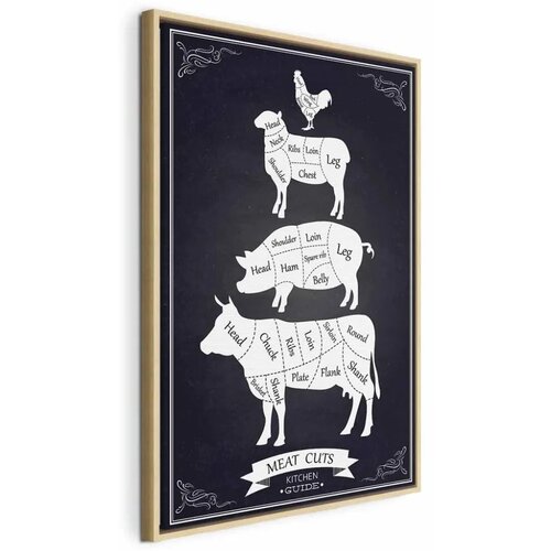  Slika - Kitchen Essential (1 Part) Vertical 80x120 U prirodnom drvenom okviru Cene