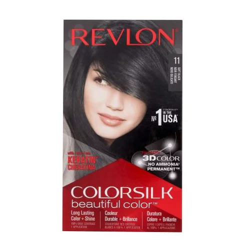 Revlon Colorsilk Beautiful Color boja za kosu obojena kosa 59.1 ml Nijansa 11 soft black za ženske