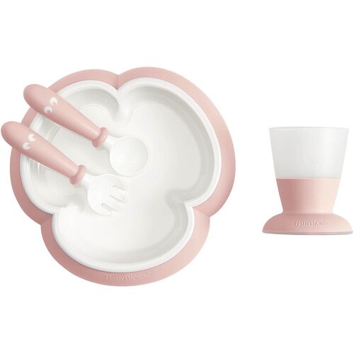 BABYBJORN komplet jedilni set Powder Pink Cene