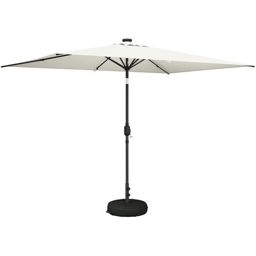 vidaXL Zunanje senčilo z LED lučmi 200 x 300 cm Poliester Krem, (5000247936) Cene