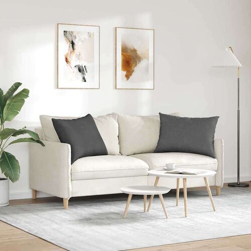 VidaXL jastučići za sofu 2 pcs tamno siva 70 x 50 cm kordura tekstil Slike