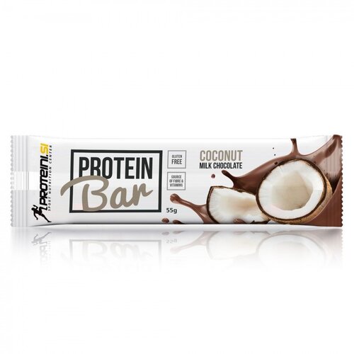 Proteini.si protein bar 55 g kokos i mlečna čokolada Slike