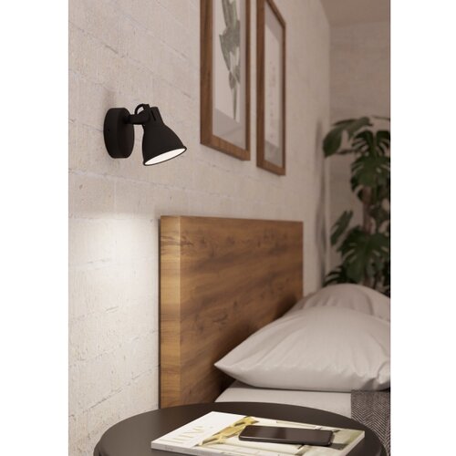 Eglo Seras 2 spot/1, led, gu10, 1x3,3w, 240lm, crna/čelik Slike