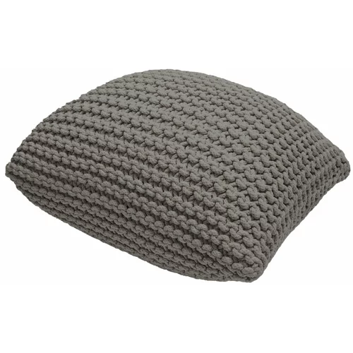 Bonami Essentials Sivi puf/jastuk za sjedenje Knit