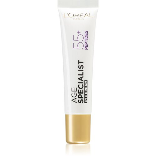 L´Oréal Paris age specialist 55+ peptides & caffeine eye cream krema za okoli oči za vse tipe kože 15 ml za ženske Cene