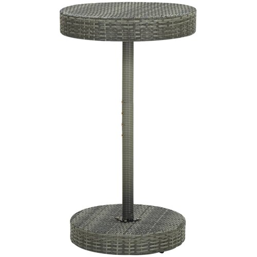 vidaXL Vrtna miza siva 60,5x106 cm poli ratan, (20665708) Cene
