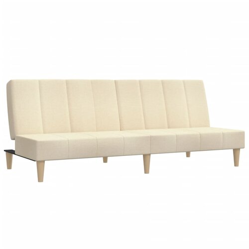 Maison Chic kavč - Sofa - Kanape dvosed z leži&amp;scaron;čem krem blago, (21726806) Slike