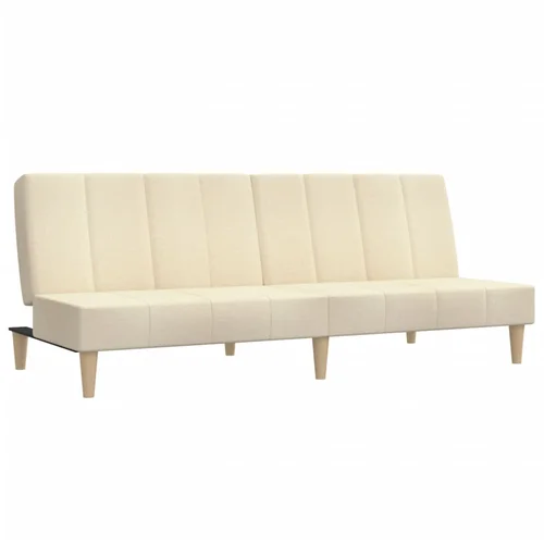 MAISON CHIC kavč - Sofa - Kanape dvosed z ležiščem krem blago, (21726806)