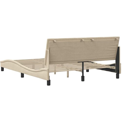  Okvir za krevet bez madraca Hanko krem 160x200 cm od tkanine Slike