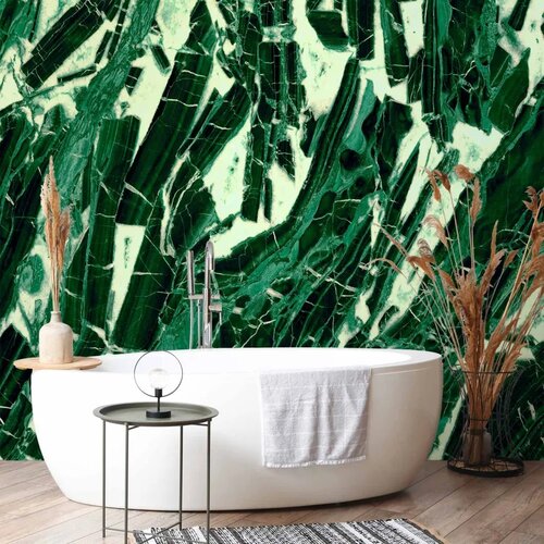  Foto tapeta - Emerald Marble 150x105 Vodootporna Slike