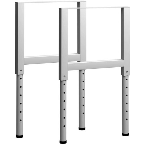  Okviri za radni stol 2 kom metalni 55 x (69 - 95 5) cm sivi Slike
