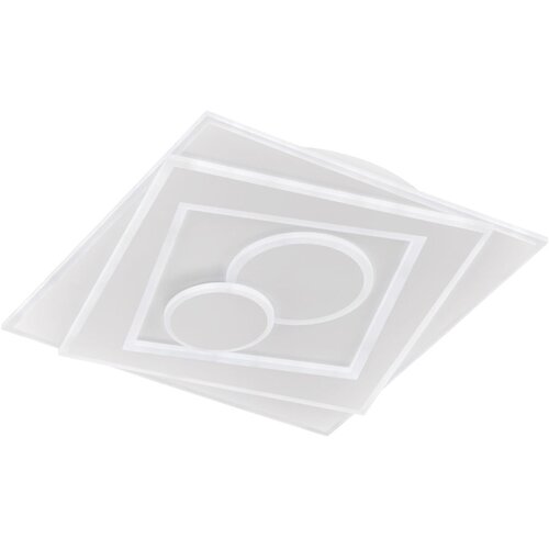Fischer & Honsel bela kovinska LED stropna zatemnitvena svetilka z daljinskim upravljalnikom 50x50 cm Ratio Cene