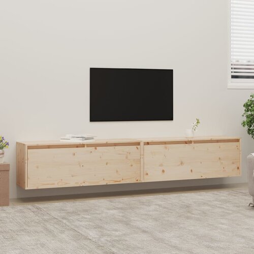 VidaXL zidni ormarići 2 kom 100 x 30 x 35 cm od masivne borovine Slike