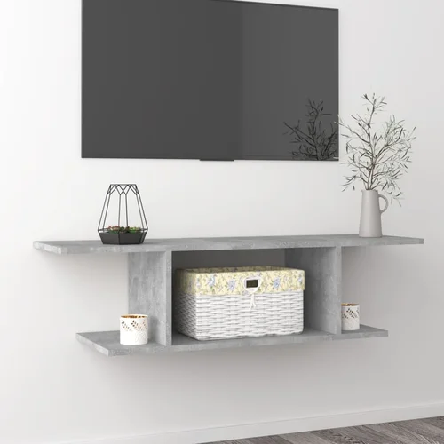 The Living Store Stenska TV omarica betonsko siva 103x30x26,5 cm - TV Omarica, (21375434)