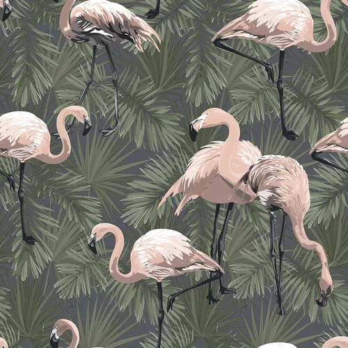 Decoprint Wallcoverings Tapeta Essentials Flamingo