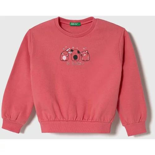 United Colors Of Benetton Otroški pulover roza barva