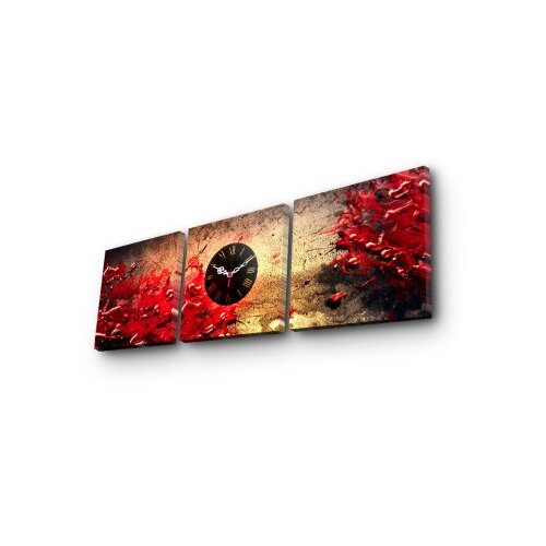 Wallity Zidni sat 3P2828CS-10, 90x28 cm, 3 dijela Slike