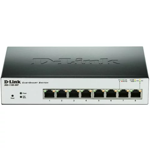 D-link Easy Smart Managed Switch 8P PoE DGS-1100-08PV2