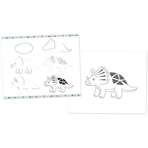 Janod kreativni set za učenje risanja dinos Slike