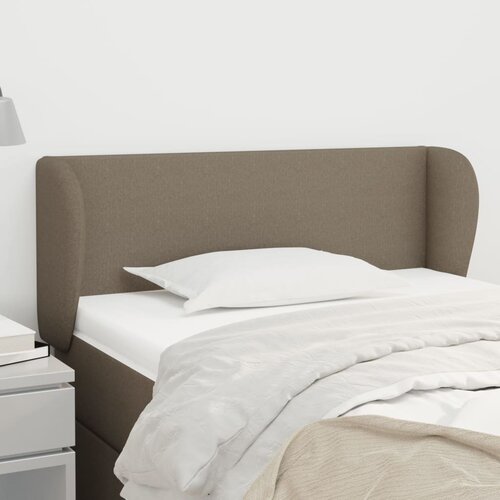 vidaXL uzglavlje s ušima smeđesivi 103x23x78/88 cm od tkanine Cijene