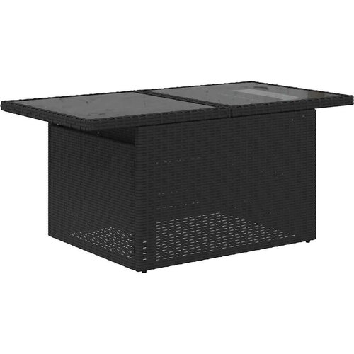 vidaXL 8-dijelni set vrtnih sofa od poliratana s jastucima crni Cijene