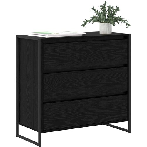  Kreveta Crni hrast 79 x 36 x 75.5 cm Konstruirano drvo Slike