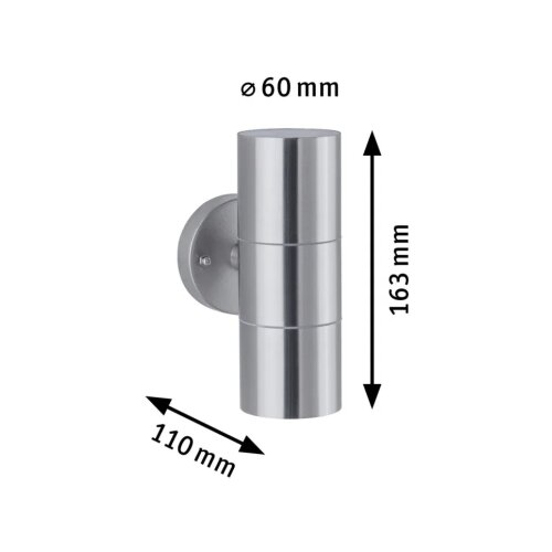 PAULMANN 94331 - 2xGU10/10W IP44 Spoljna zidna lampa FLAME 230V Slike